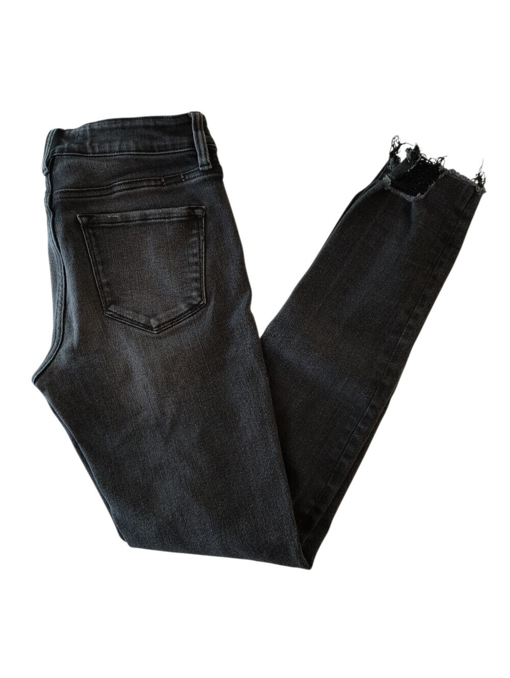 KanCan Black Skinny Jeans With Raw Hem Size 9
